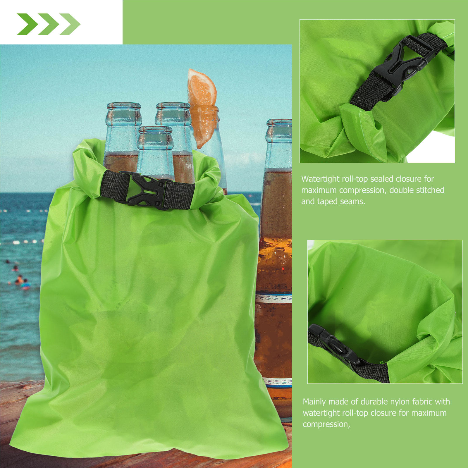 Fishing Kayak Storage Bag - 3 Adet Su Geçirmez Kuru Çanta